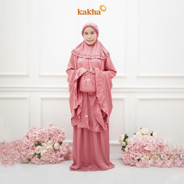 ec9o- Kakha - Mukena Polos (Pink Salem) / Mukena Anak (1-6 Tahun) / Mukena Balita