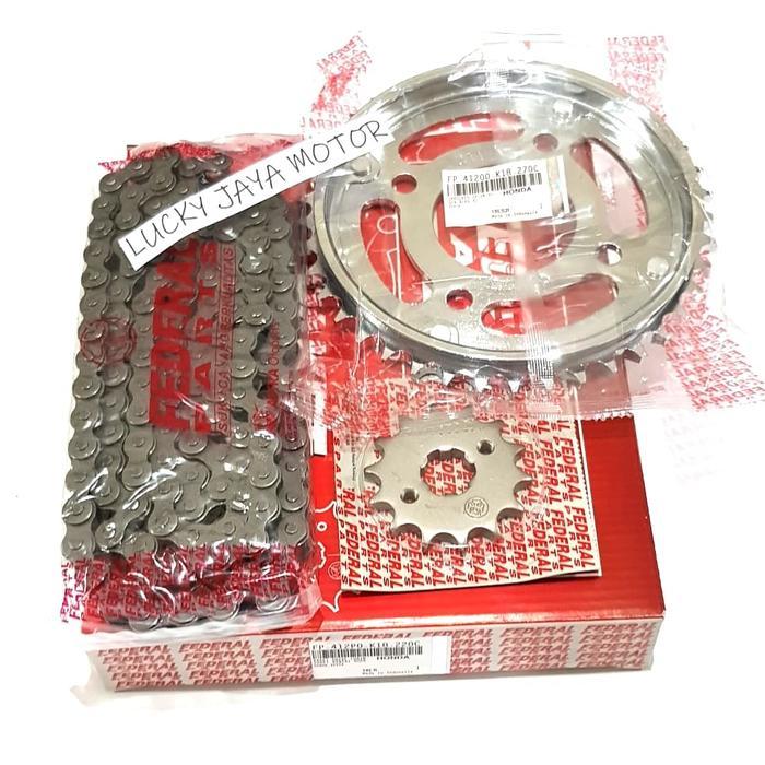 Gearset girset chainkit gear gir set rantai paket Honda Verza K18 FEDERAL