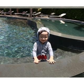 Baju Renang Anak Bayi Baby Laki Laki cowok Lengan panjang Swimsuit Baby Shark Jumpsuit Wetsuit