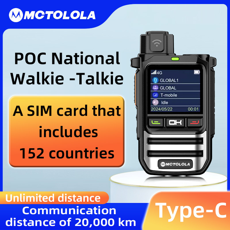 Motolola Global 2G 3G 4G Lte Poc Radio Walkie Talkie 5000 Km Global Coverage Handheld Walkie Talkie