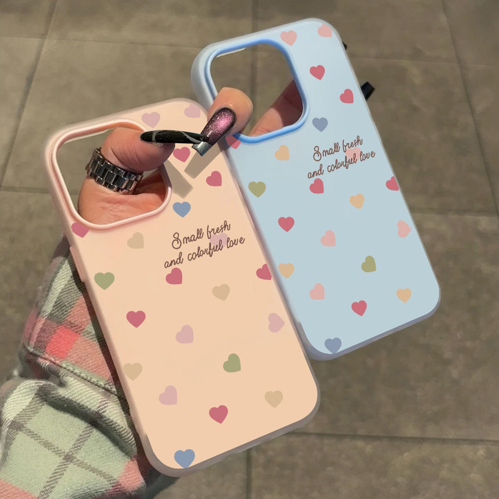 Jeli Terbaru Berwarna-Warni Cinta Case Hp Realme Note 70 C71 Note 60 C75X 60X C75 Fashion Seni Case 