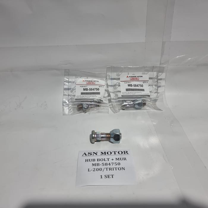 Hub Bolt + Nut Baut Roda +, Murkhusus Buat Mobil Triton Atau L200 Quality Asli