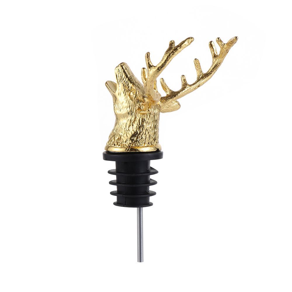 Gadgets Deer Head Christmas Ornament Unique Stag Bottle Stoppers Wine Aerators Wine Pourer