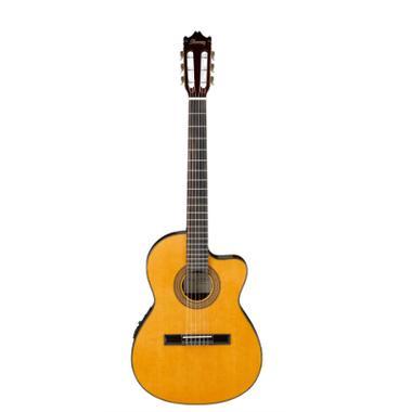 Gitar Akustik Klasik Ibanez Ga5Tce Am Thinline Classical Guitar Natural Original