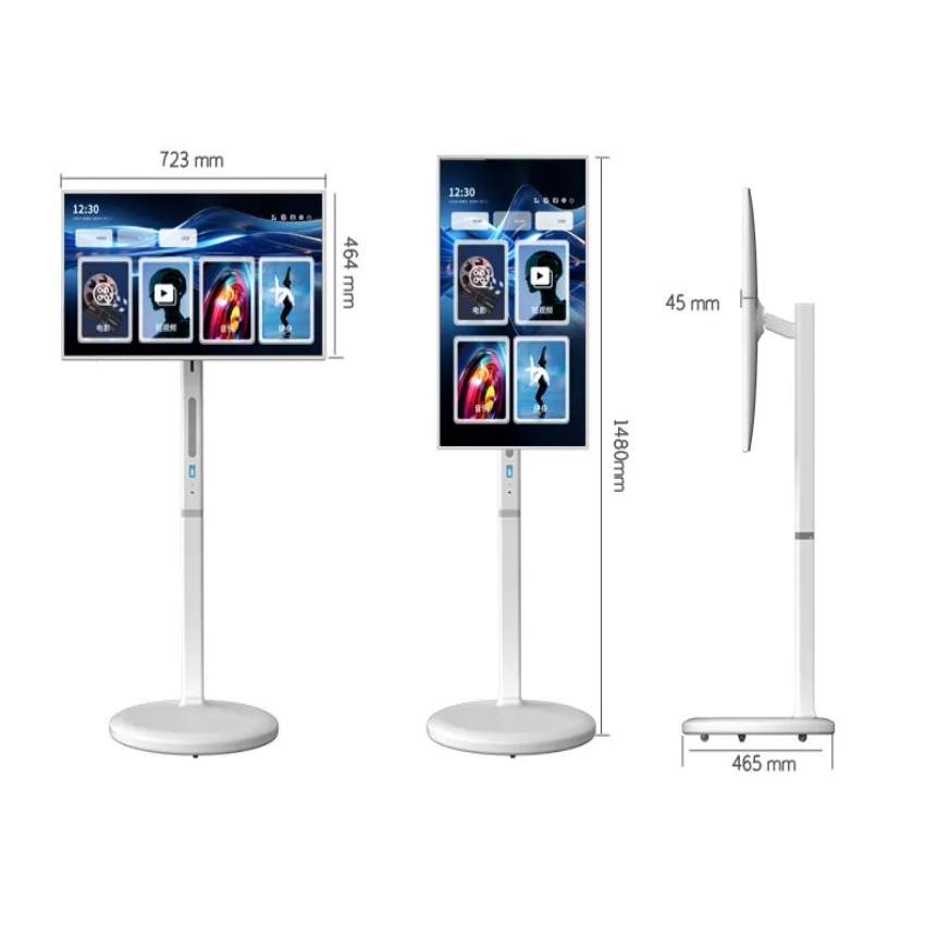 32 Inch Mini TV Portable Monitor Smart TV Voice Control Touch Screen Smart Portable Television On