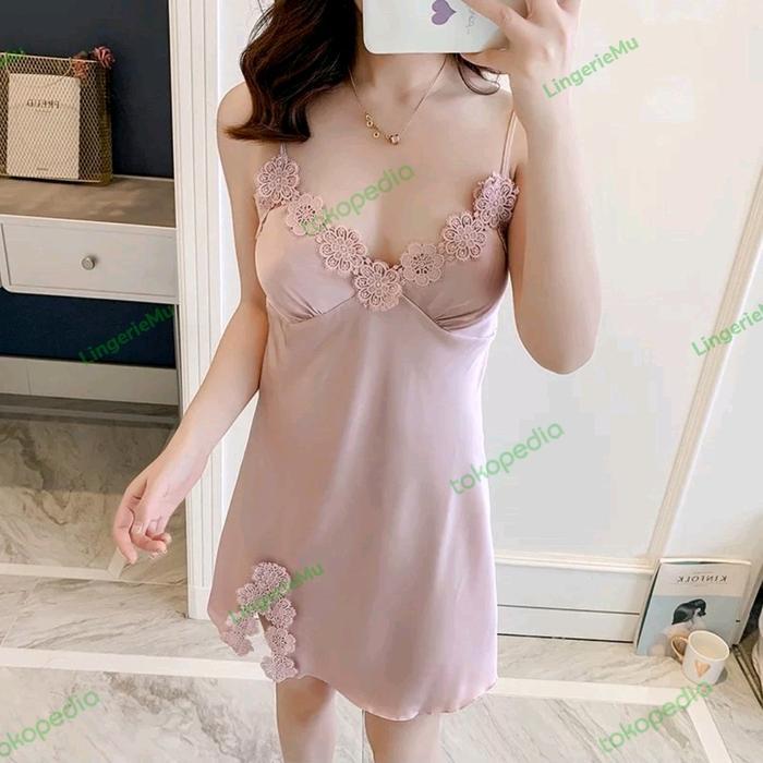 Lingerie Dress Satin Silk/Daster Sexy Lingeries