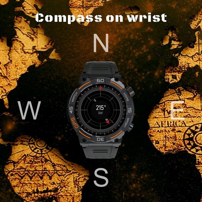 NORTH EDGE CR04 SMARTWATCH GPS GLONASS ALTI BARO KOMPAS SPORT ORIGINAL BLUETOOTH SCREEN IOS &ANDROID