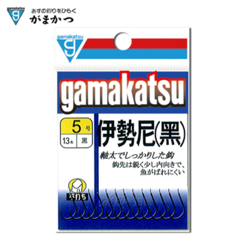 Japan Gamakatsu Hooks Black Barbed ISEAMA Hooks High Carbon Steel Hooks Super Wearable Sharp