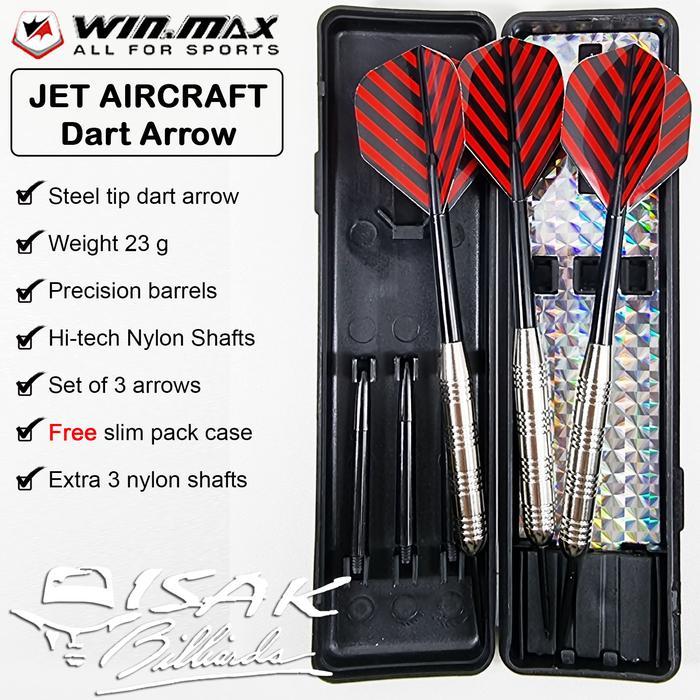 N203- Dart Arrow Winmax Jet Aircraft 23G Set - Panah Jarum Darts Dartboard