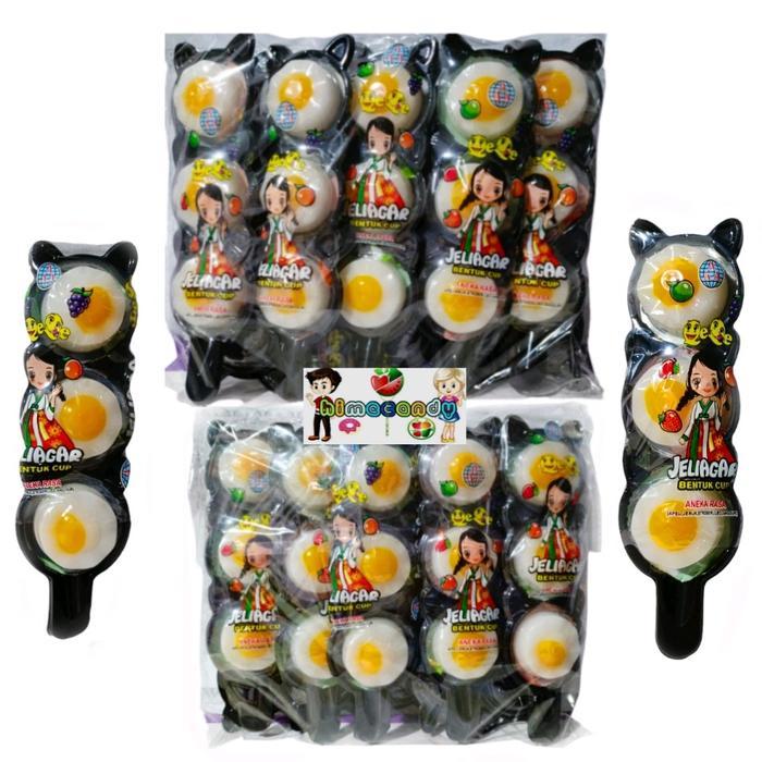 PAKET 2 PACK JELLY SATE TELUR QEQE ISI 20 PCS