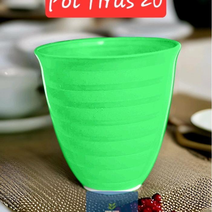 Gardening Mikha 1 Lusin Pot Tirus 20 / Pot Tanaman / Pot Bunga / Pot Bunga Plastik / Pot Bunga / Pot