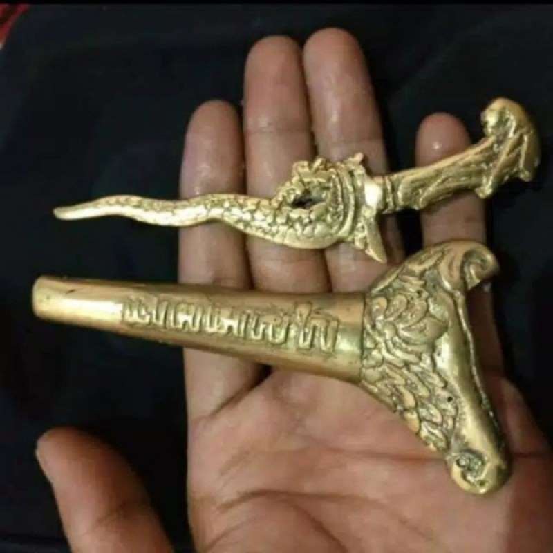 keris naga Sosro Kuningan mini luk5 untuk koleksi dll.