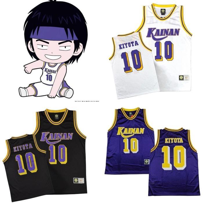 JERSEY BAJU BASKET SLAM DUNK ANIME KAINAN HIGH SCHOOL 10 NOBUNAGA KIYOTA