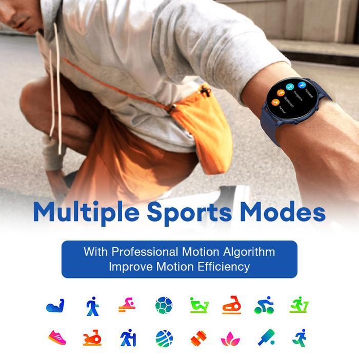 AOLON GTR ORIGINAL SMARTWATCH BLUETOOTH CALL JAM TANGAN PRIA WANITA TOUCH SCREEN SPORTS FITNESS