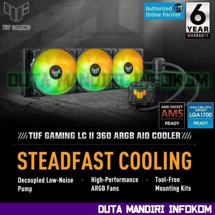 SALE ASUS TUF Gaming LC II 240 I 360 ARGB - AIO Liquid CPU Cooler Aura Sync