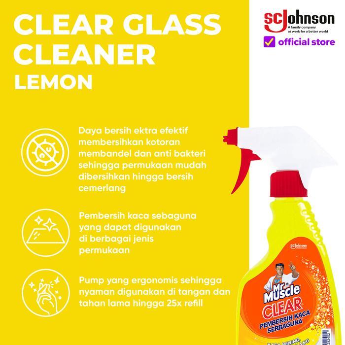 l6oh- (Dapat 2Pcs) Mr. Muscle Glass Liquid Lemon Pump 500Ml