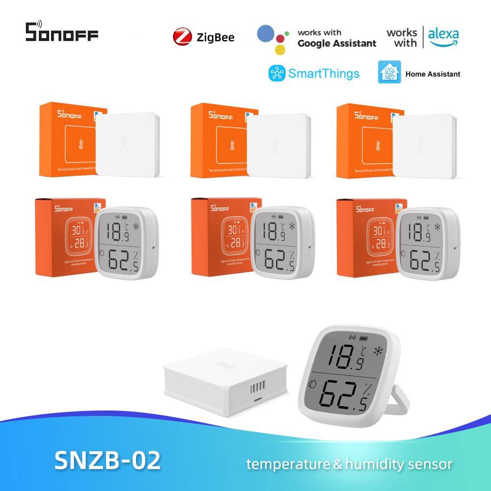 SONOFF Zigbee Temperature Humidity Sensor SNZB-02/SNZB-02D LCD Screen