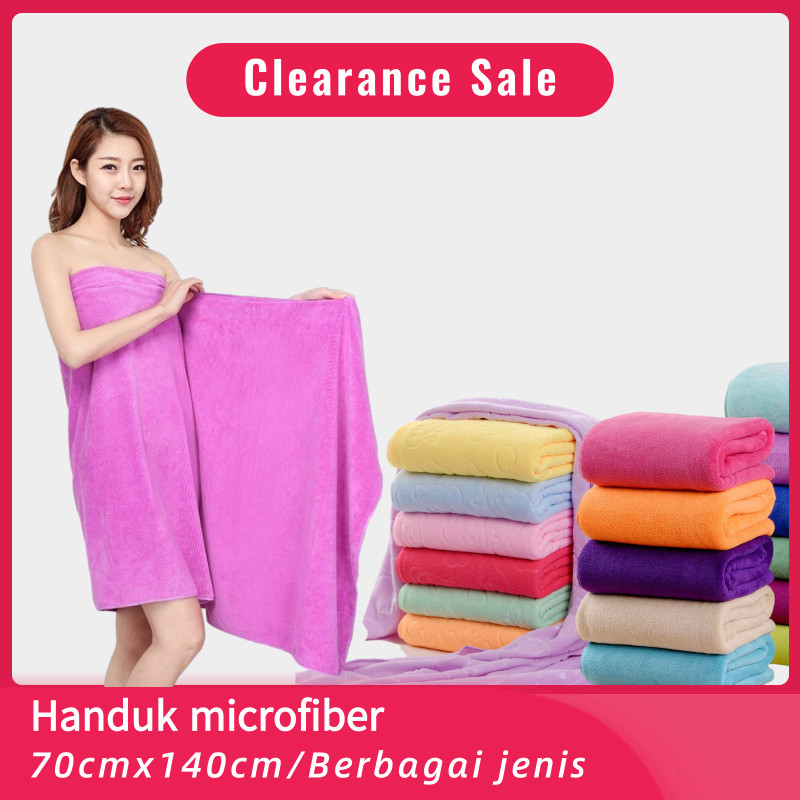 Handuk Dewasa Polos/Handuk Souvenir / Handuk mandi embos beruang