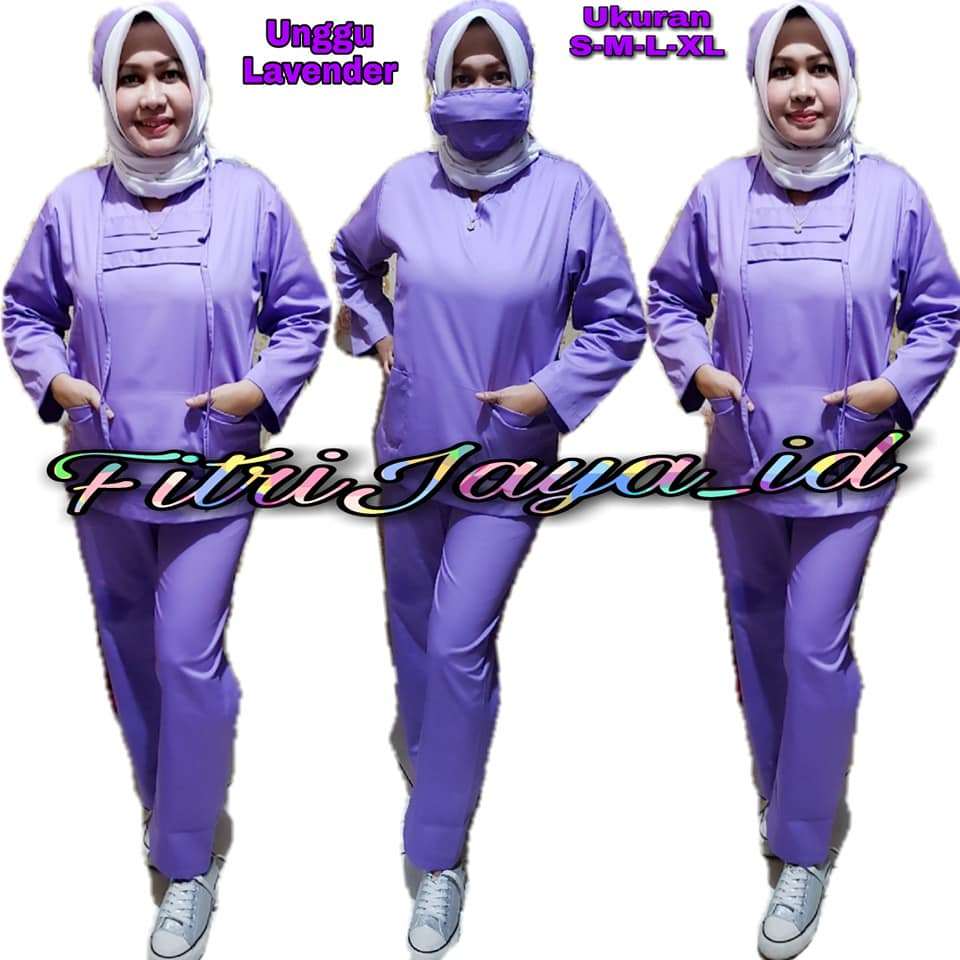 PROMO SALE Baju oka perawat pria dan wanita lengan panjang/baju medis/baju tindakan/baju jaga/baju U
