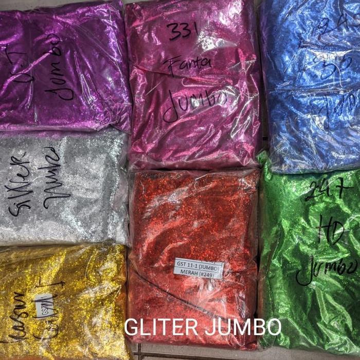 z69h- 1 Kg Serbuk Glitter Kasar Bubuk Gliter Powder 1000 Gr/1 Kg Grosir