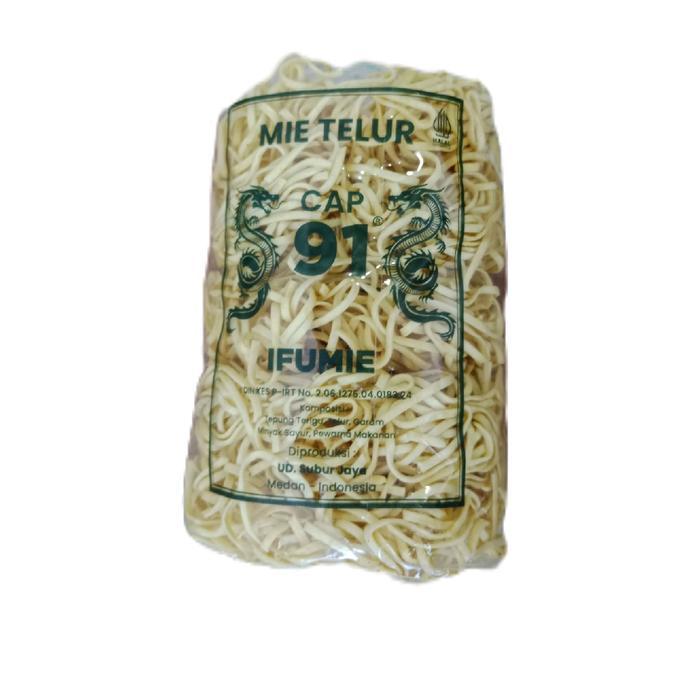 0nro- Mie Telur Cap 91 Ifu Mie - Makanan Instan Goreng Pedas Ayam - Food, Noodles Kuah
