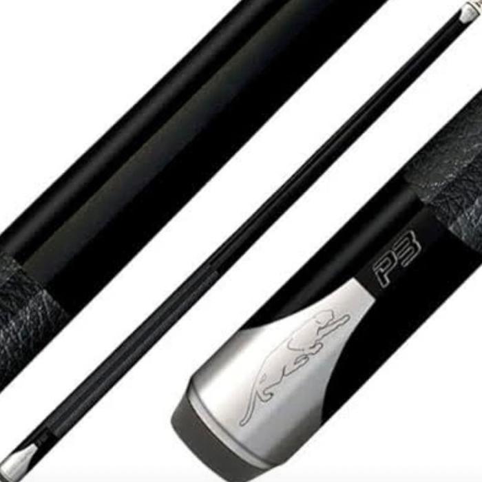 Adaa Stick Billiard Predator P3 Black Uniloc Leather Wrap Baru