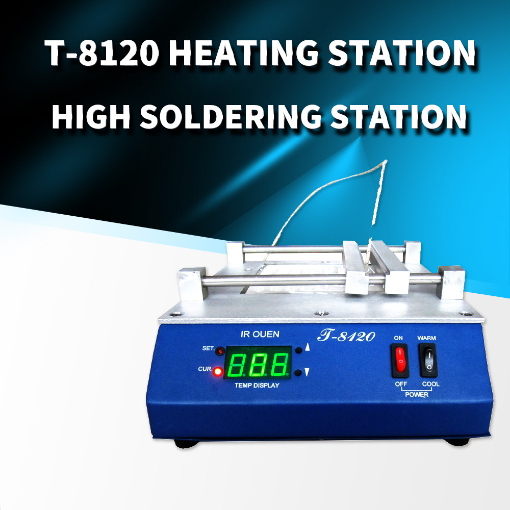 PROMO HARI INI  PUHUI T-8120 Preheating Oven T8120 Preheating Plate Infrared BGA Rework Station IRDA