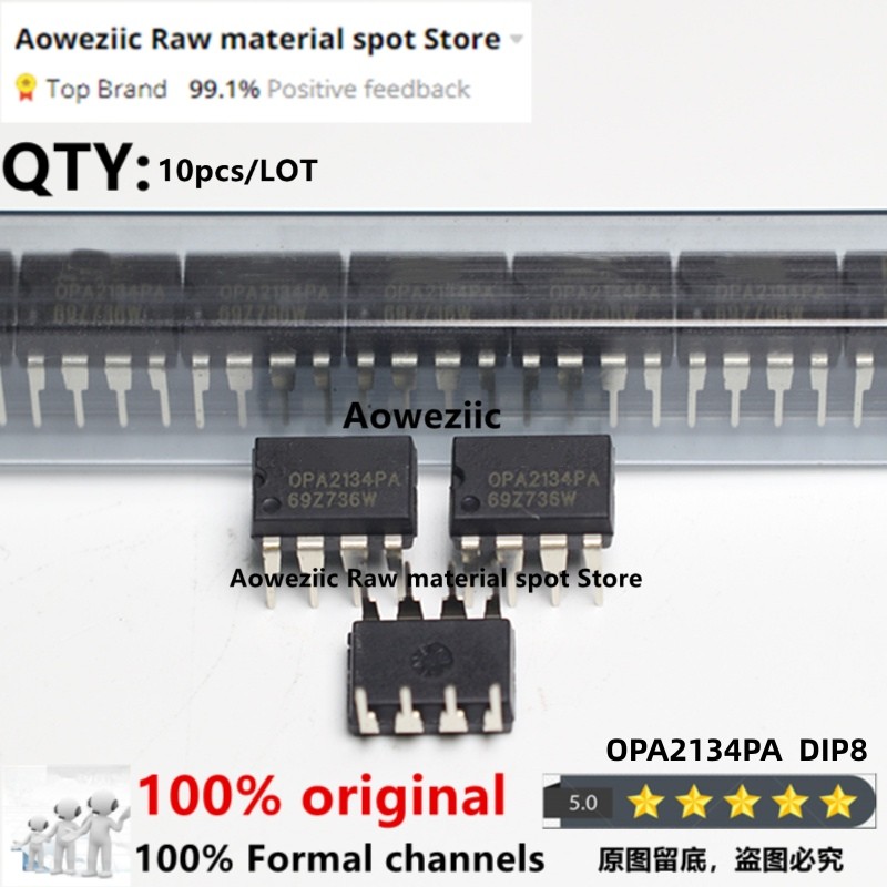 Aoweziic 2022+ 100% New Imported Original Opa2132Pa Opa2132Ua Opa2134Pa Opa2134Ua Dual Operational