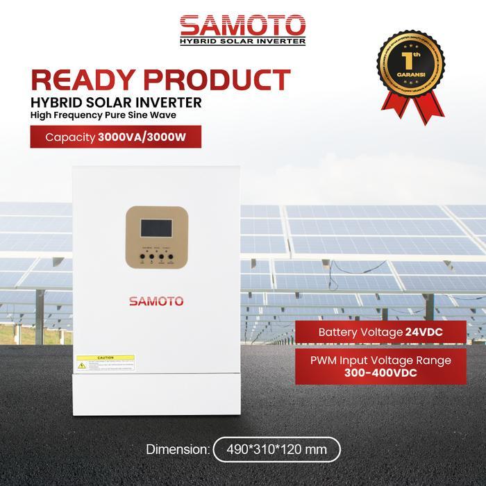 Samoto INVERTER Hybrid IHS3000/3000Watt - Hybrid Inverter Solar Panel Surya