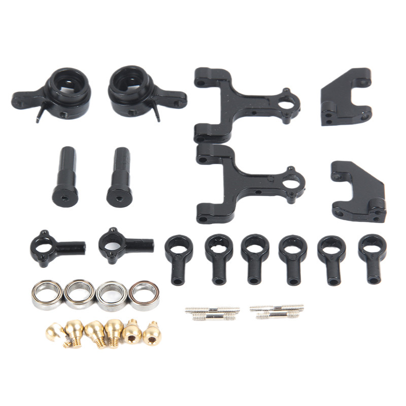 Metal Upper Lower Swing Arm Steering Cup Set For 1/10 WPL D12 D42 Four-Wheel Drive RC Micro Truck Ca