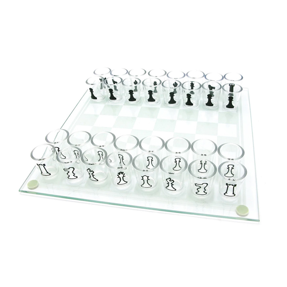 Shot Glass Chess Set Drinking Game Set Durable Reusable for Family PR Sale
