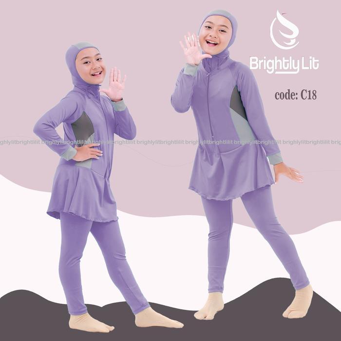 7-11 tahun baju renang anak muslim baju renang anak perempuan hijab
