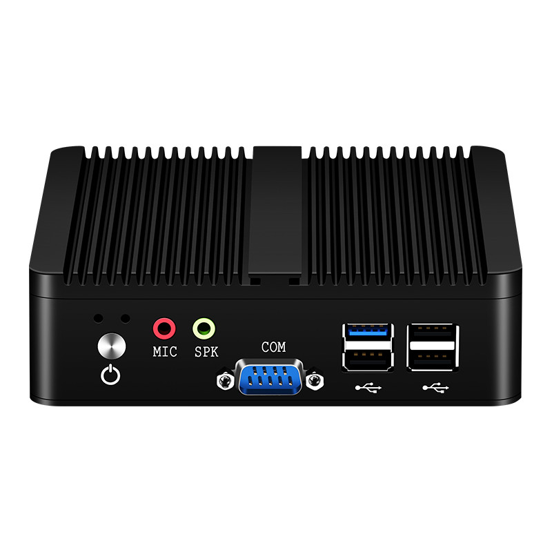 Mini PC Intel Pentium J2900 Quad-cores 2x COM RS232 Dual Gigabit Ethernet Embedded Fanless Industria