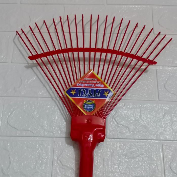 sapu taman besi/sapu garuk/sapu daun kering/sapu pantai