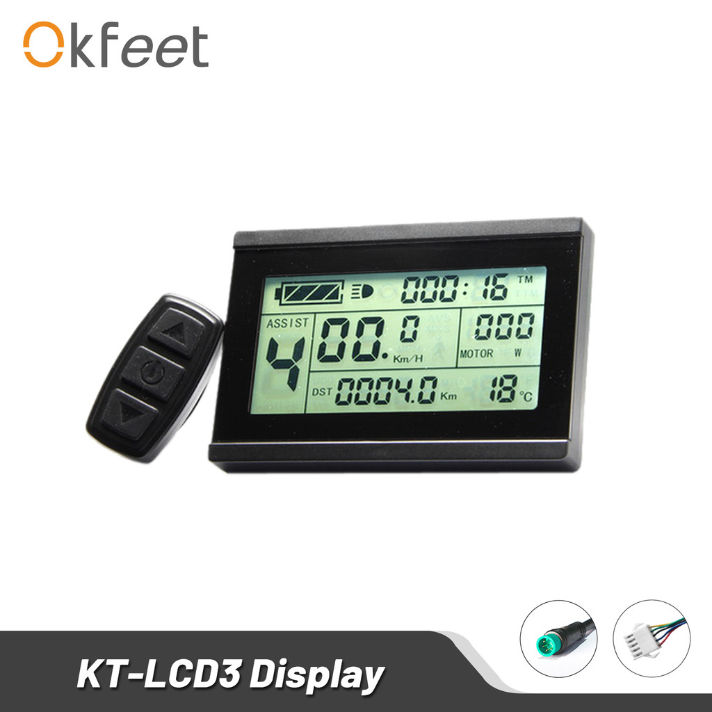 Okfeet Kt Lcd3 Display Ebike Lcd Display Electric Bicycle Led 72V Lcd3 Kt-Lcd For Electric Bike