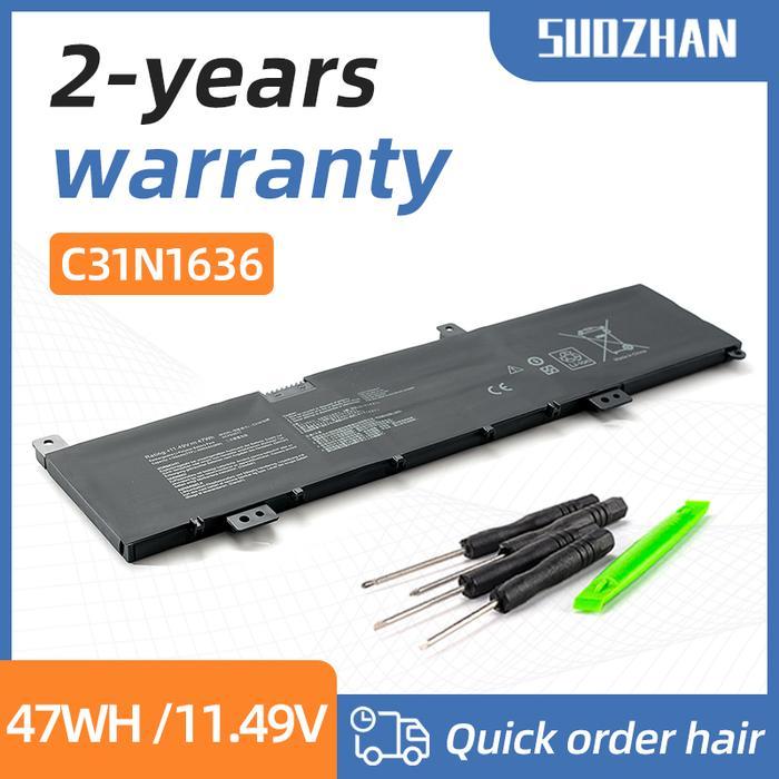 Baterai SUOZHAN C31N1636 Laptop For Asus VivoBook N580VN N580VD NX580V X580V X580VN NX580VD7300 X580