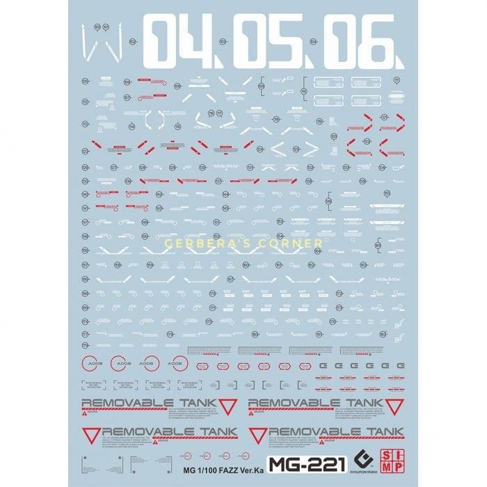 Fluorescent Water Decal Mg Fazz Ver Ka Evolution Studio New