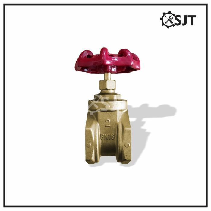 Gate Valve Kuningan 2 Inch - Stop Kran Putar Kuningan