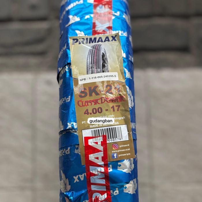 ( PRIMAAX - SK21 ) BAN 400 17 Classic Demonic Motor Classic Custom TUBETYPE