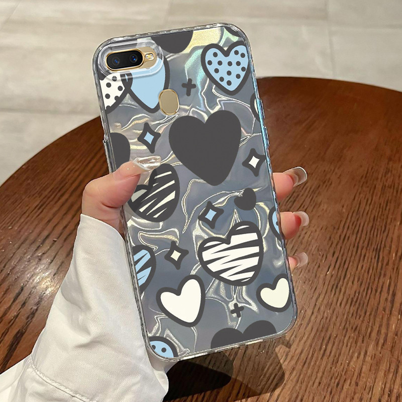 Casing Hp Untuk OPPO A7 OPPO A5s OPPO A12 OPPO A12S A11k Case Gaya ins cewek manis Lovely Gradiant L