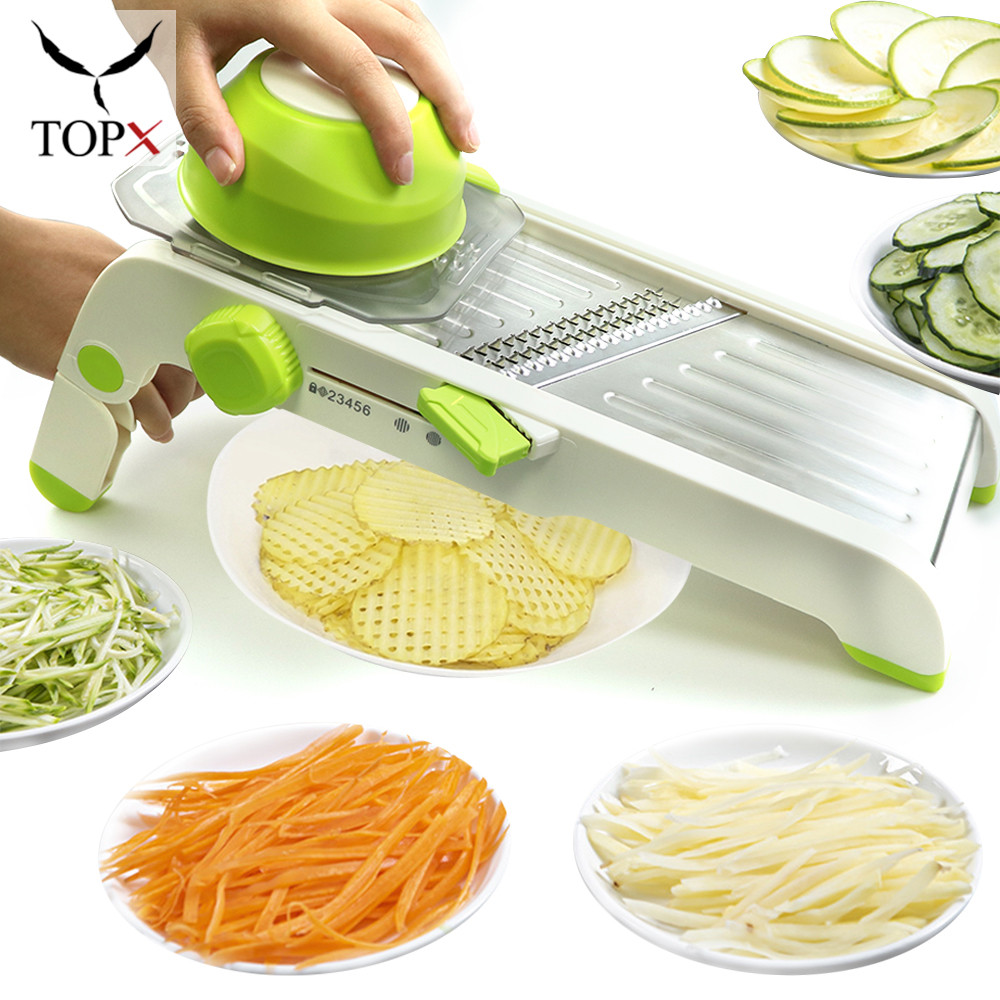 Mandoline Slicer 18 Functions Adjustable Vegetable Cutter Stainless