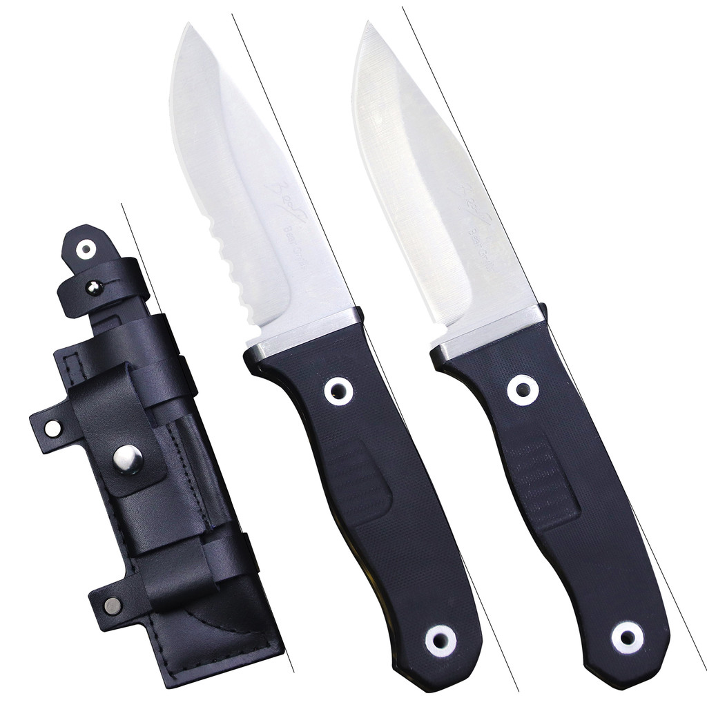 USA B- Outdoor Survival Knife + Knife sheath, Jungle Adventure Hunting knife, hiking, traveling,