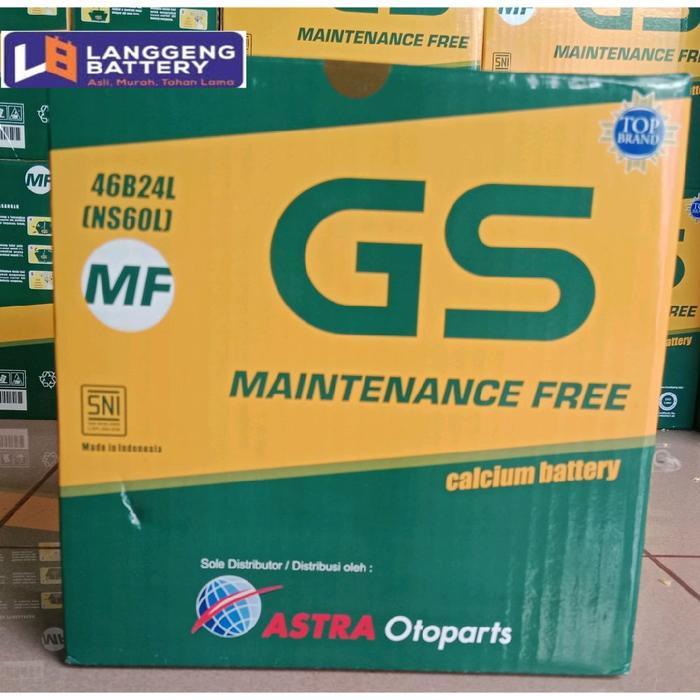 Aki Kering Ns60L 46B24L Gs Astra Mf 12V/45Ah