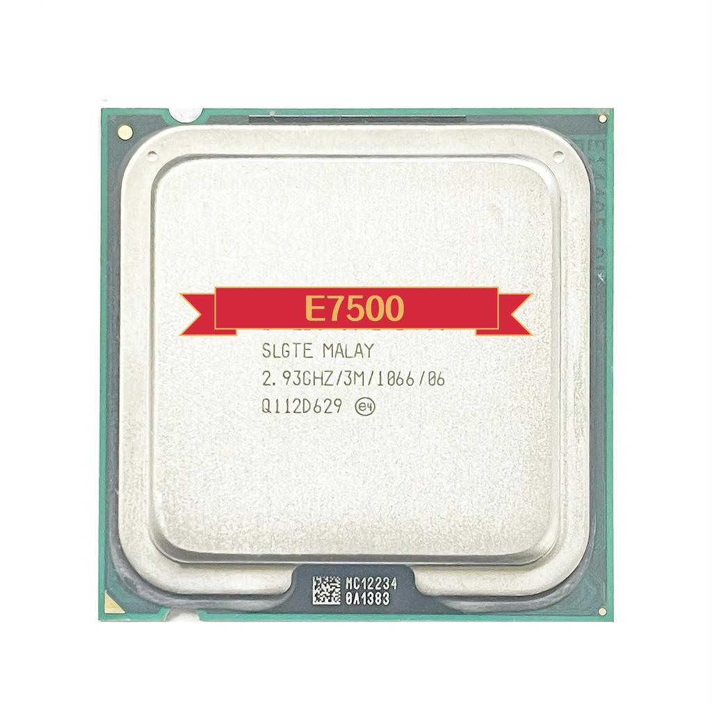 Core 2 Duo E7500 2.9 GHz Dual-core CPU Processor 3M 65W LGA 775