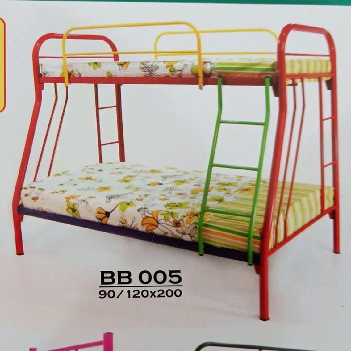Ranjang Susun 90/120 Murah Ranjang Besi Tingkat Bunk Bed Bunkbed