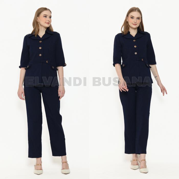 Setelan jas wanita / Seragam kerja blazer wanita / Seragam guru / Setelan baju guru wanita - 6601