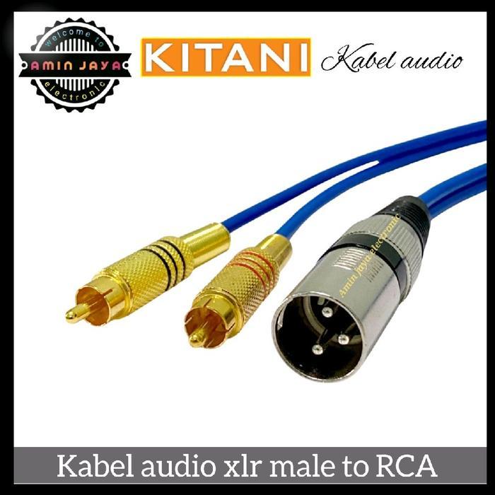 murahJaminan- Kabel Xlr Male To Rca / Xlr Male To Dual Rca
