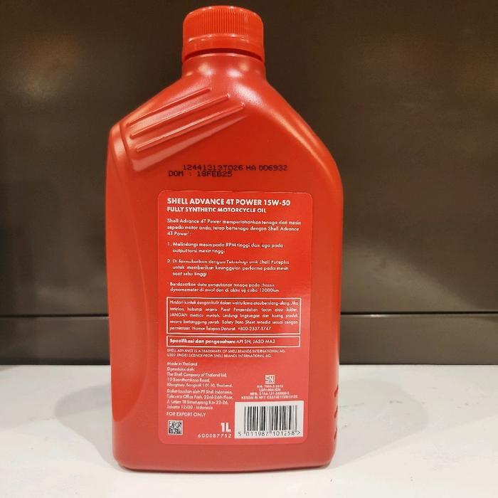 Oli Motor Shell Advance 4T Power 15W-50 Next Generation Advance Ultra