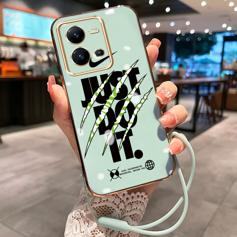 Casing Hp Untuk VIVO V25 5G V25E Case Casing HP pola Hook dan bekas kaki Kesing Cesing tali berlapis