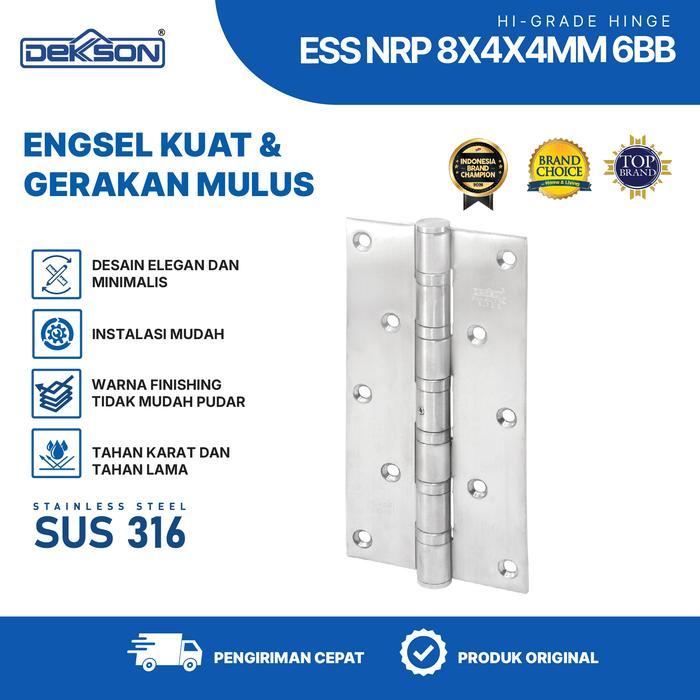bkuf- Dekkson Non Removable Pin Hinge Engsel Kupu Nrp Ess 316 Sus 316